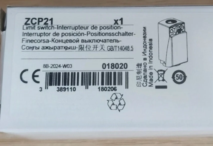 

Brand New Original ZCP21 Limit switch body, Limit switches Standard, compact, 1NC+1 NO, Fast delivery