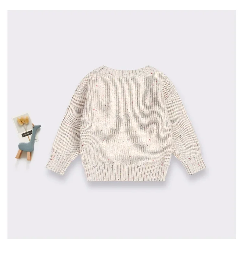 Winter Baby Loose Sweater Knitted New Baby Boy Girl Clothes Round Neck Kid Toddler Girl Boy Pullover Baby Outerwear