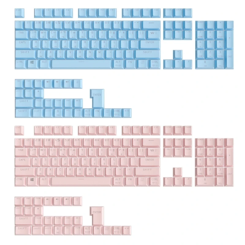 Stylish Korean Keycaps OEM Backlit Keycaps for 61/64/68/75/87/98/104 Keyboard for Customized Typing Experience