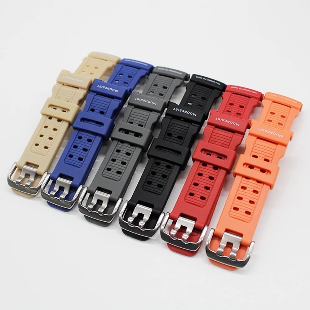 Soft Rubber watchband for GW-9000 G-9000 / 9010 Sport Watch Band Strap TPU Bracelet Watch Accessories