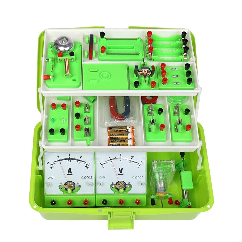 Physics Science Lab Learning Circuit Kit,Electricity Experiment Set,Electricity and Magnetism Kit for Kids Junior Senior Student