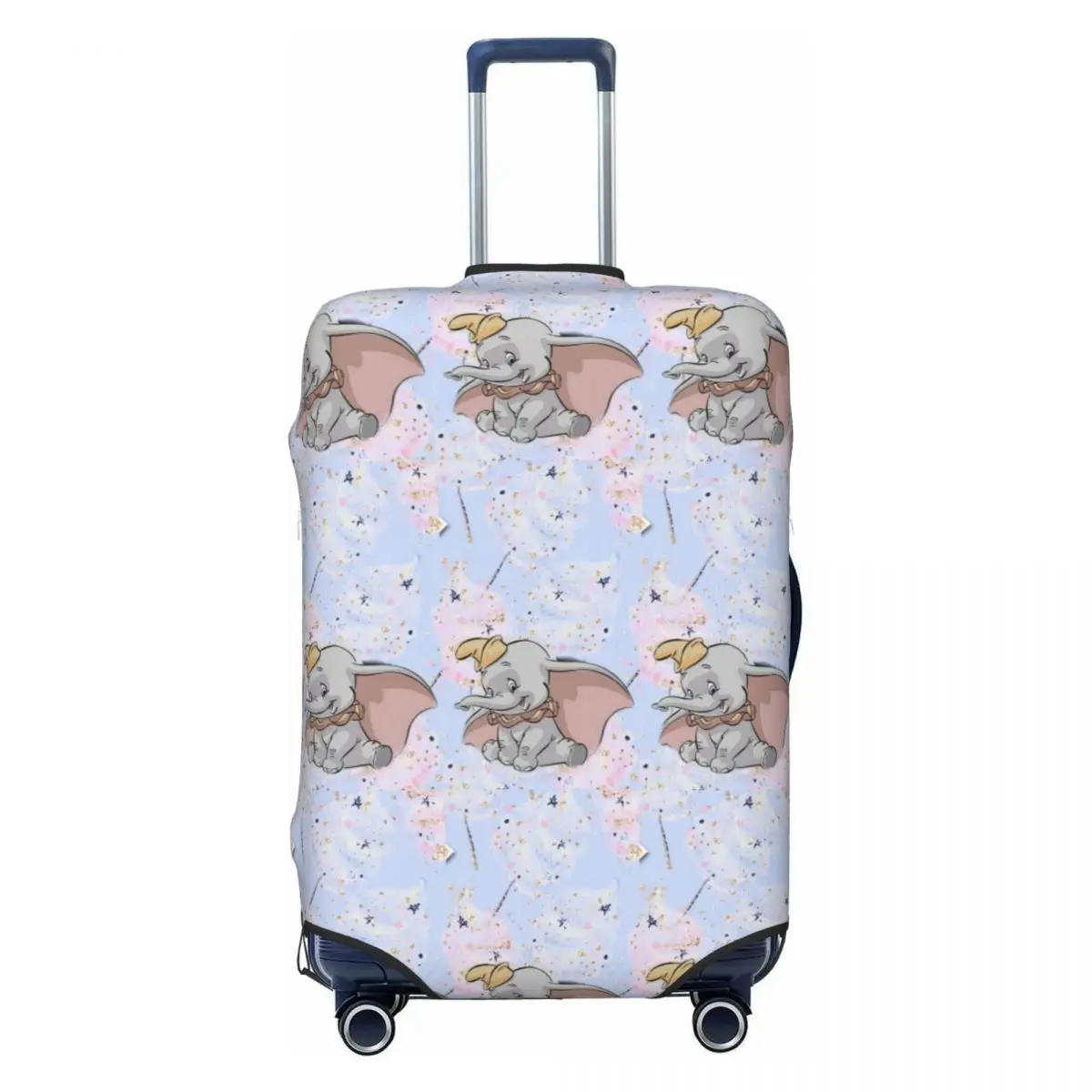 

Custom Dumbo Cartoon Luggage Cover Elastic Cute Elephant Travel Suitcase Protective Covers Fits 18-32 Inch