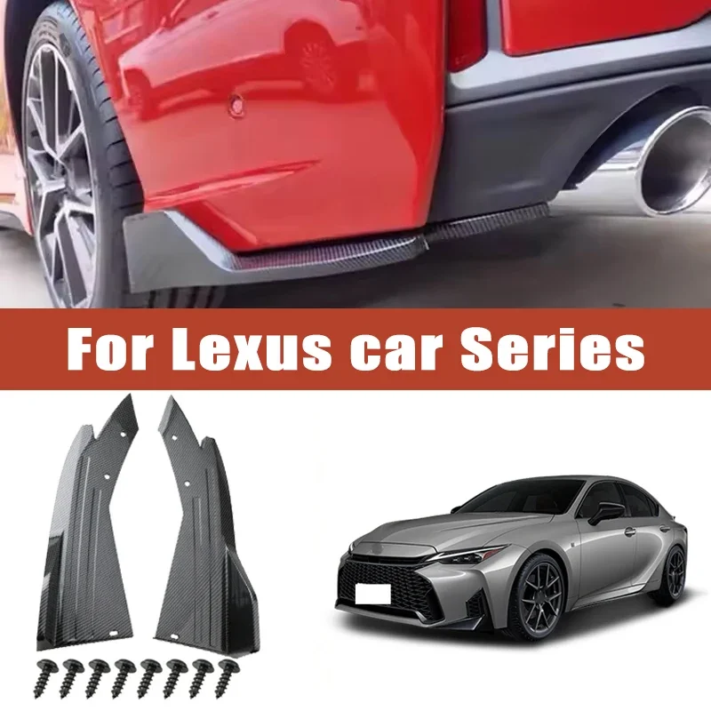 

2pcs Rear Bumper Spoiler Lip Splitter Diffuser Anti-Crash Winglet Car Mod For Lexus IS ES GS LS NX RX GX LX UX RC LC CT HS SC