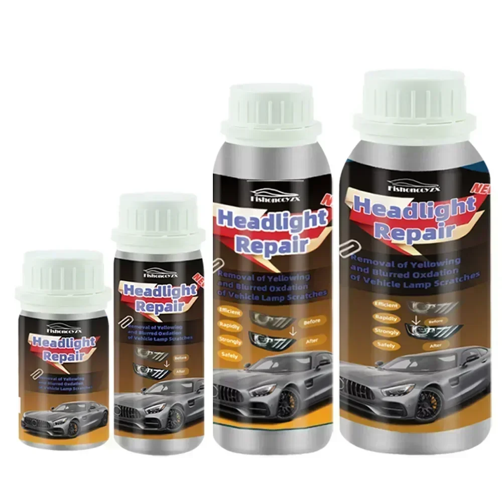 800ml Headlights Liquid Polymer Headlight Chemical Polish Repair Fluid Refurbishment Scratch Repair Polishing Headlights Kit