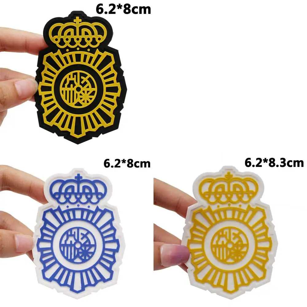 Parches de PVC tácticos de España con respaldo de gancho y bucle para mochilas, ropa, accesorios militares