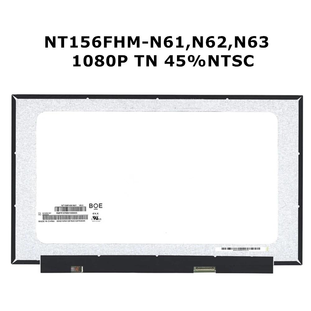 Free SHIPPING LAPTOP Display NV156FHM-N61 FIT NT156FHM-N61  NT156FHM-N62  IPS Full View 72% Color Gamut  30PIN EDP FHD 1920X1080