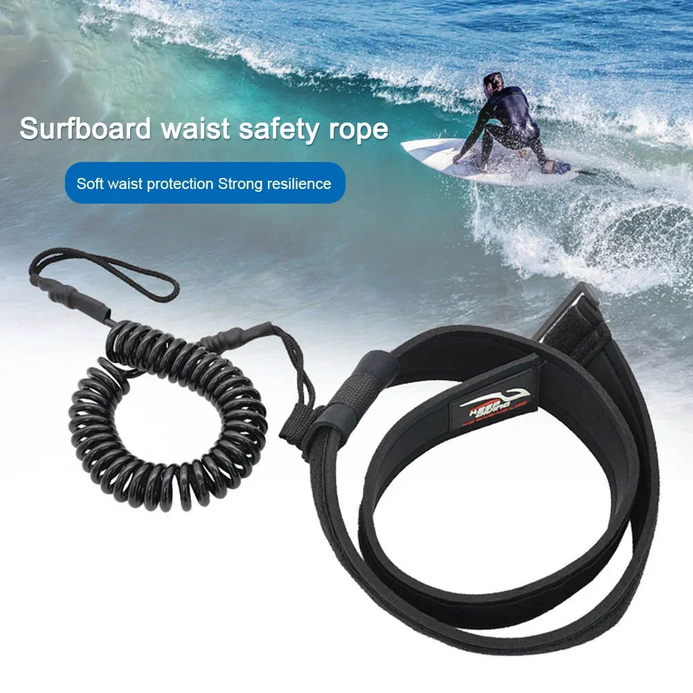 6mm Water Sport Surfboard Leash Safety Board Leash Surfing Waist Rope Replacement for Surfing/Standup Paddle Board/Kayak