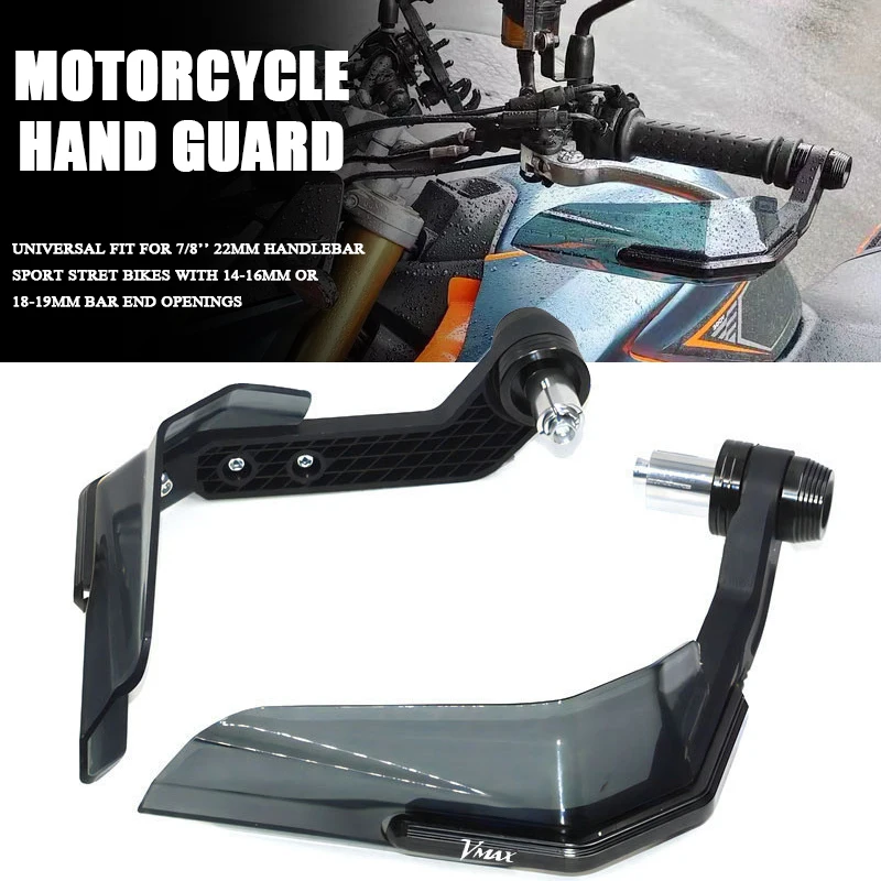 

FOR VMAX V-MAX 1200 1700 All Years Motorcycle Handguard Shield Hand Guard Protector Windshield