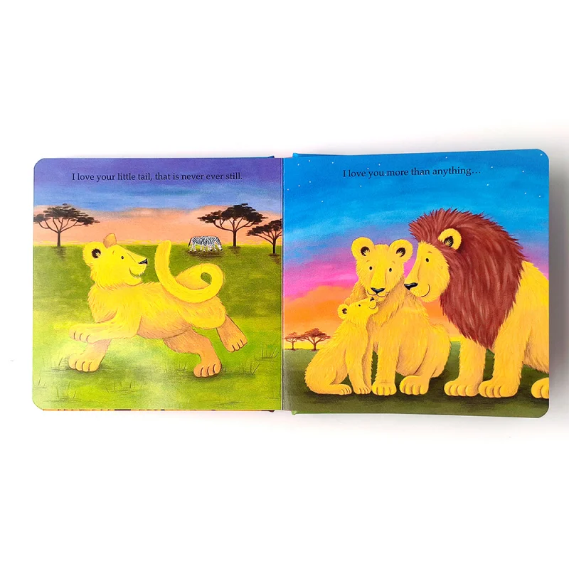 Eco-friendly custom printed children cardboard board book printing baby book early education picture book