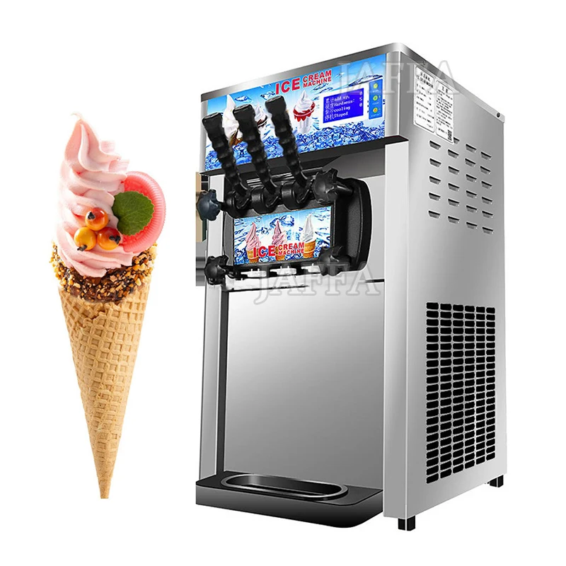 3 Flavors Ice Cream Machine Maker For Home Use And Restaurants with Fruit Milk Water Ingredients