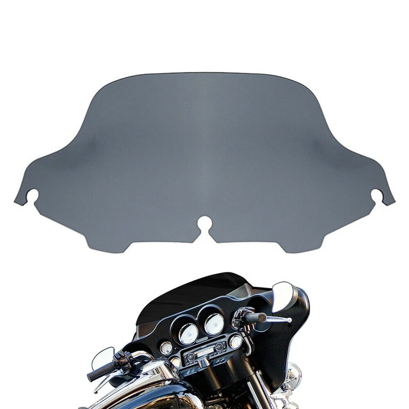 8 Inch Smoke Wave Windshield Windscreen For Touring Street Glide/Electra Glide/Tri Glide FLHT FLHX FLHTCU FLHTC