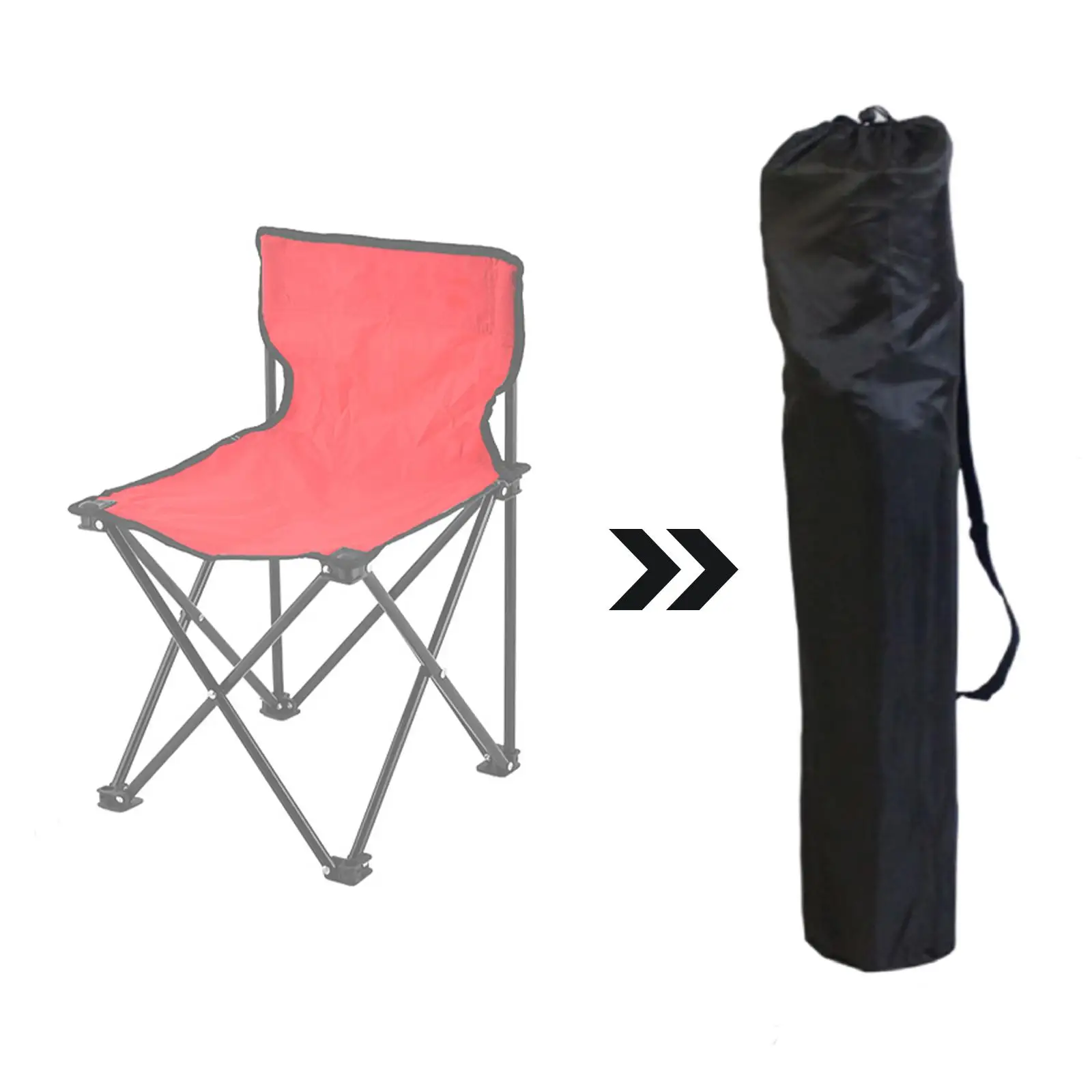 Camping Chair Replacement Bag, Folding Chair, Carrying Bag, Weekender Bag, Saco de armazenamento reclinável para Camping, Praia, Caminhadas, Piquenique
