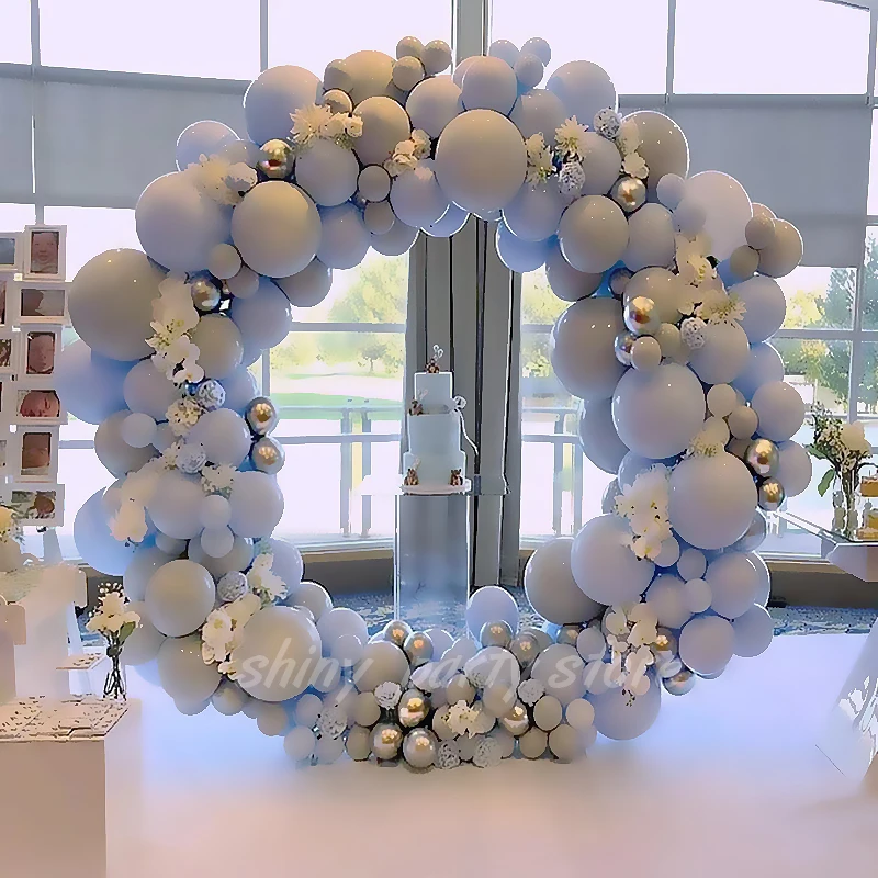 PVC Ring Balloon Arch DIY Wreath Frame Background Holder Circle Ballon Stand Wedding Arch Birthday Party Decor 5M Balloon Chain