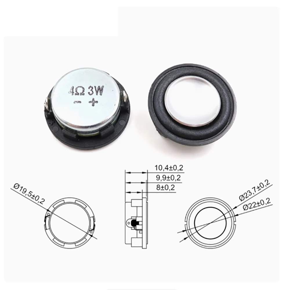 1 Inch Mini Sound Speaker 20/24/28mm 4Ω 3W