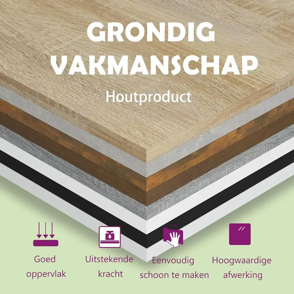 Afbeelding 5: Eikenhouten 3-delige tafelset, elegant gedecoreerd