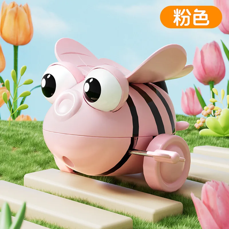 Kinder Pädagogisches Uhrwerk Spielzeug Cartoon Taumeln Biene Spielzeug Tragbare Spaß Biene Baby Spielzeug Simulation Biene Schiebe Modell Spielzeug