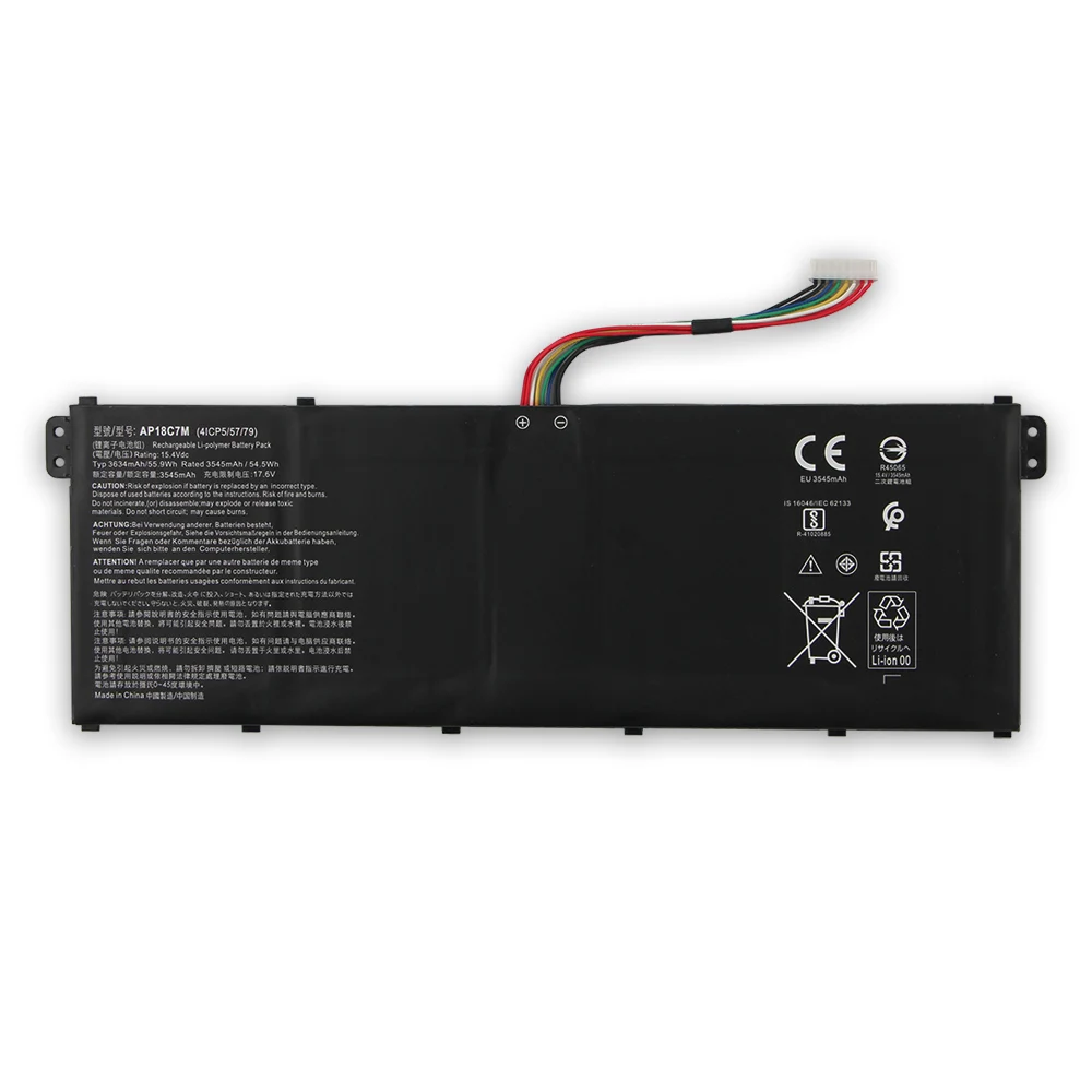 Новая сменная батарея AP18C7M AP18C7K для ACER Swift 5 SF514-54GT SF514-54T SF514-55T SF313-52T SF514-55T SF313-52G 3634 мАч