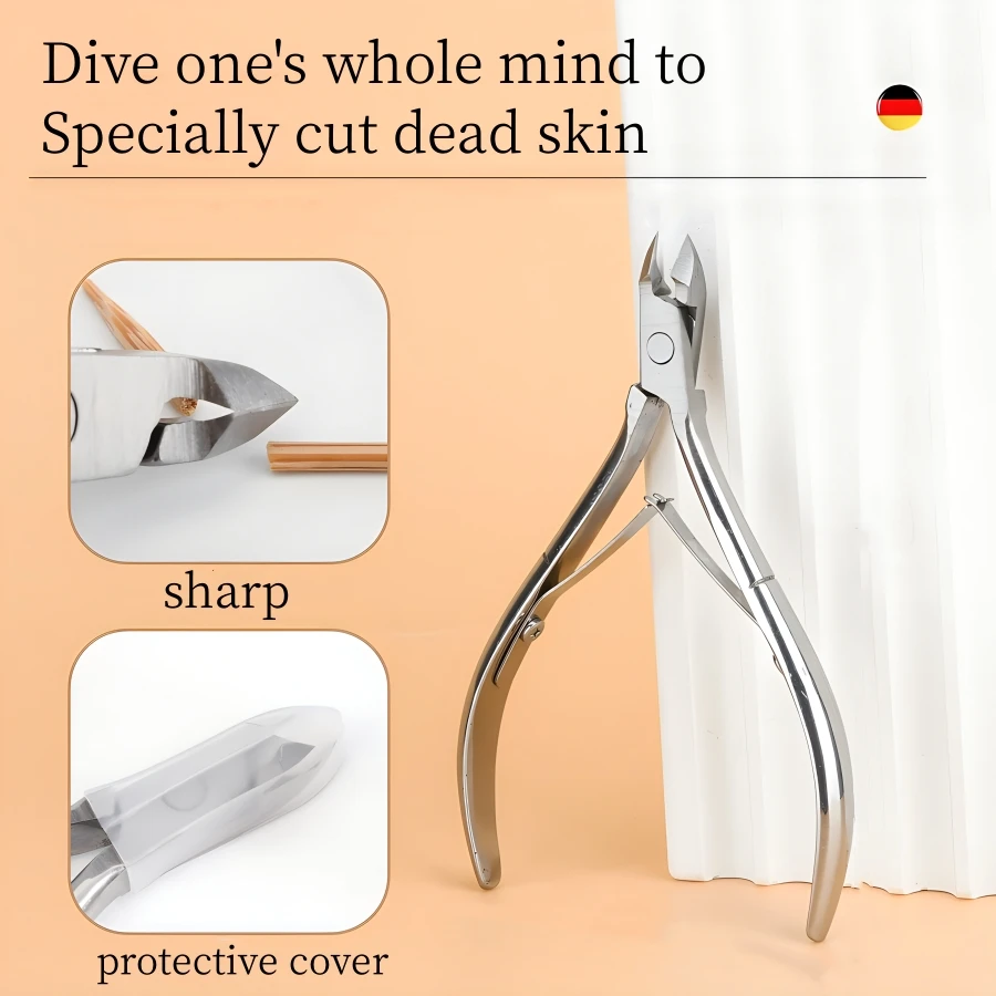 Coupe-ongles en acier inoxydable, ciseaux à cuticules, tondeuse pour peau morte, outils de soins des doigts Zhihu