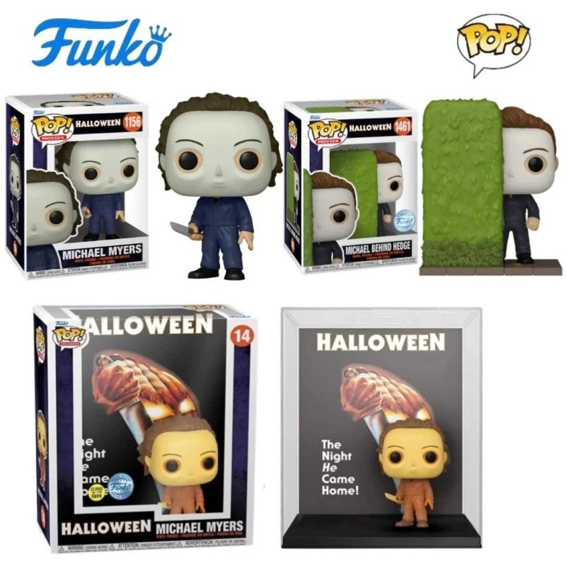 

Funko Pop Michael Myers, экшн-куклы в стиле аниме, фигурки на Хэллоуин, декор для рабочего стола, статуя, куклы, глобальная ограниченная коллекция, модель игрушки