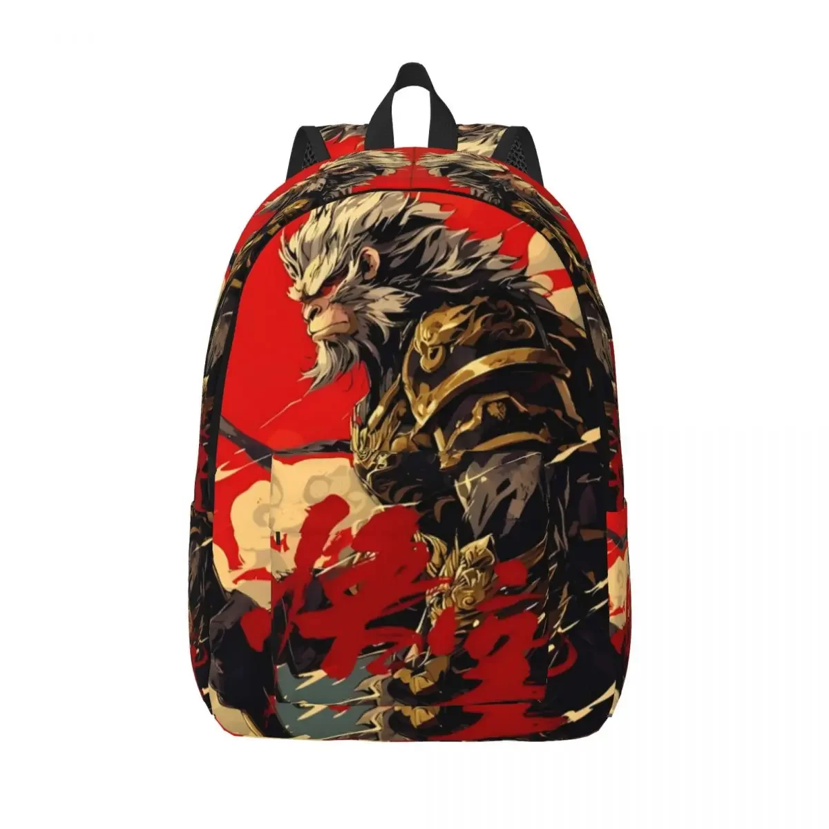 Black Myth Wukong Monkey King Casual Backpack Durable High School Business Game Chinese Daypack Men Women Laptop Shoulder Bag