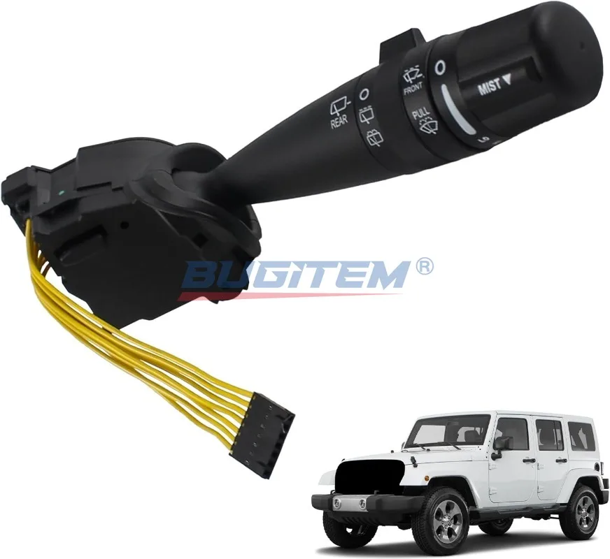 

Windshield Wiper Switch Replace 68003215AD 68003215AA 68003215AB 68003215AC Fit for Jeep Wrangler JK Commander Grand Cherokee