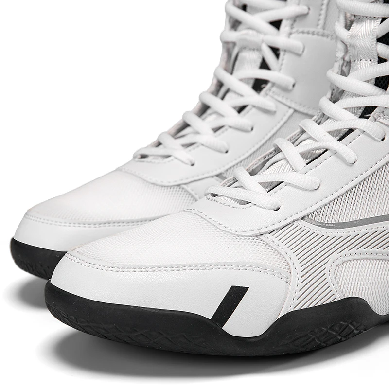 2026 New Wrestling Shoes Men Black White Fighting Shoe Man Brand Designer Boxing Boots Mens Breathable Gym Training Shoe