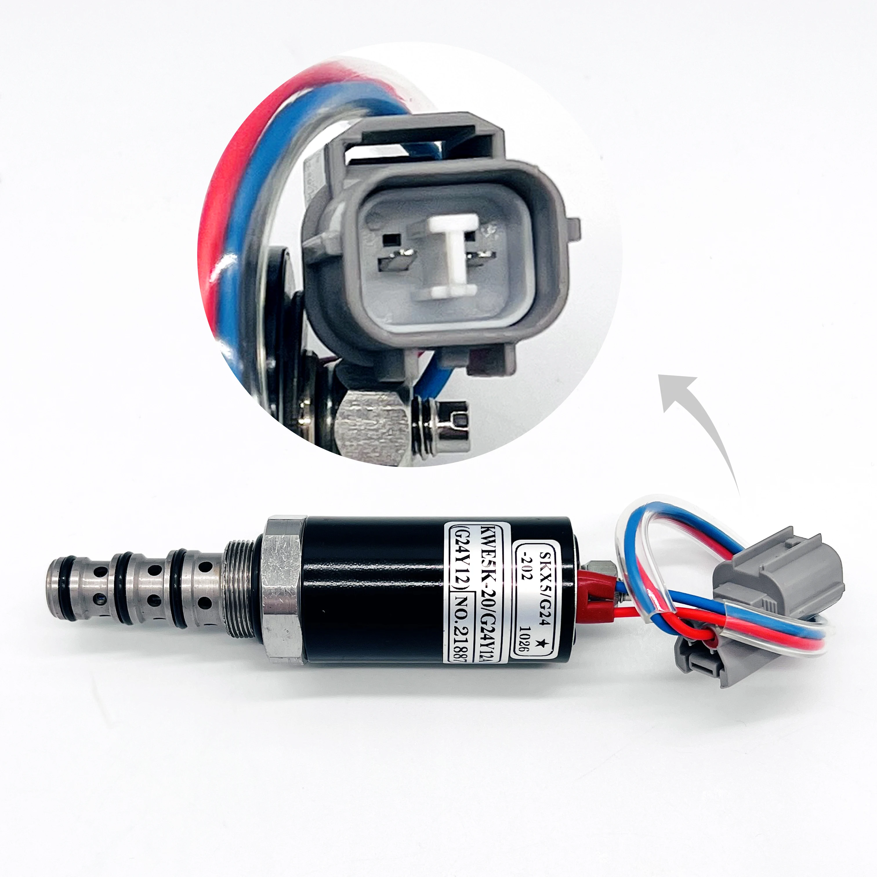 YN35V00005F2 Swing Brake Solenoid Valve, Fits Kobelco SK200-2 Excavators