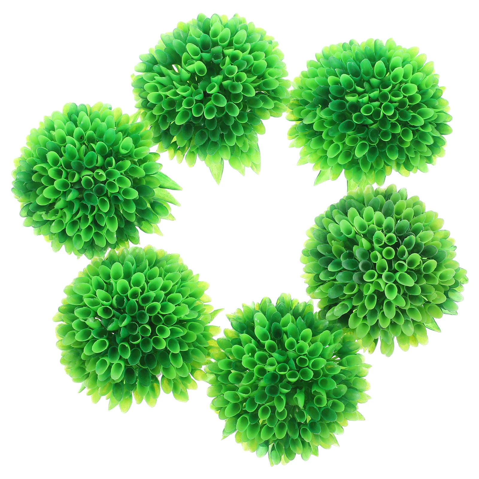 

6 Pcs Artificial Plant Decoration Fish Tank Plastic Fake Simulated Water Plants