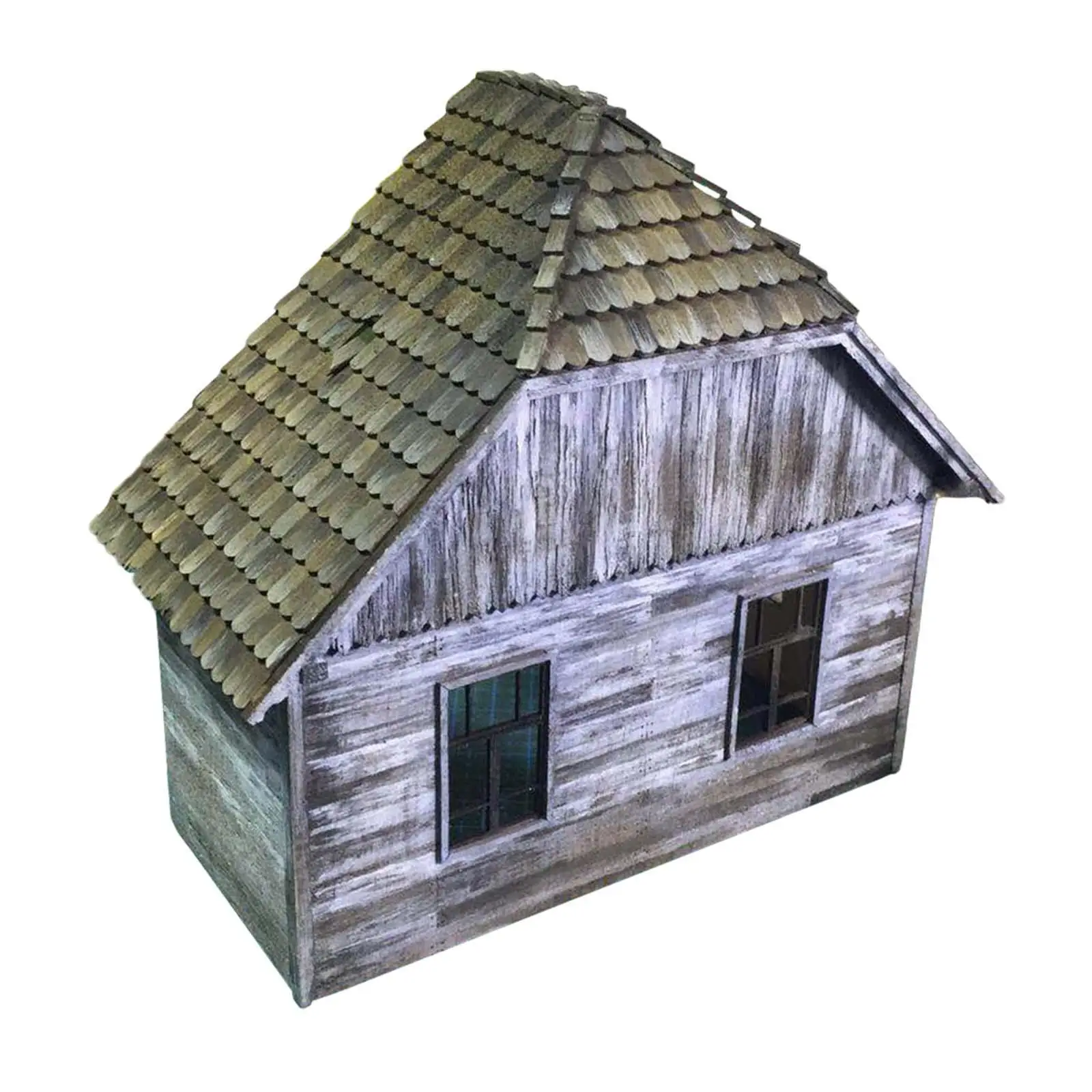 Modelo de construcción casera Modelo de arquitectura 1:35 Accesorio de un regalo sin terminar para madera de bricolaje sin pintar para