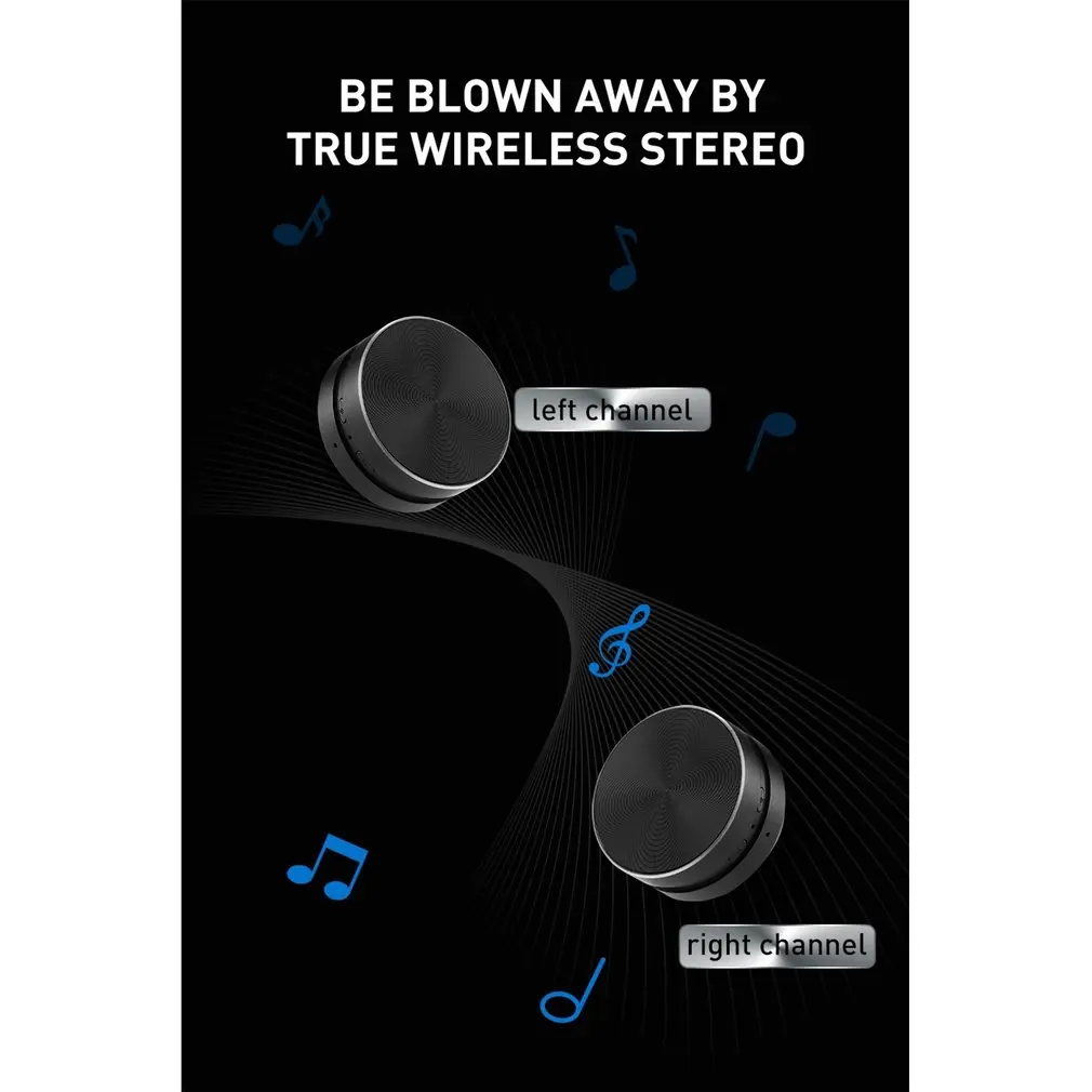 Bone Conduction Bluetooth Speaker Vibration Stereo Audio Digital TWS Wireless Smallest Speakers