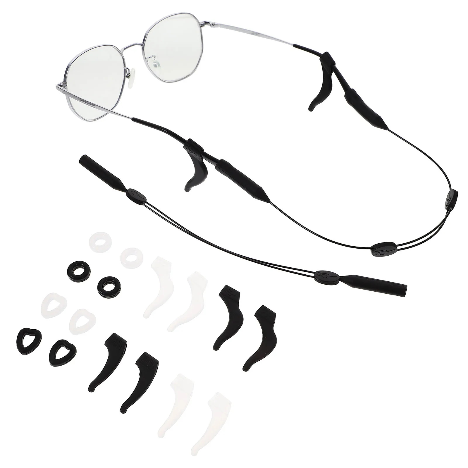 

17pcs Eyeglass Temple Sleeves Silicone Anti-Skid Ear Cushions For Sunglasses Myopia Glasses Sports Outdoor Protective Leg Covers