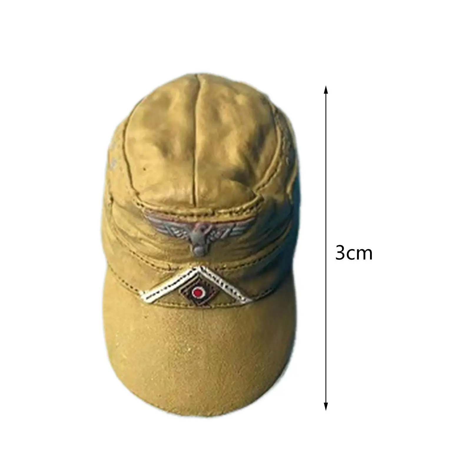1:6 Scale Men's Embroidered Cap Headgear Role Play Dolls Dress up Accessory