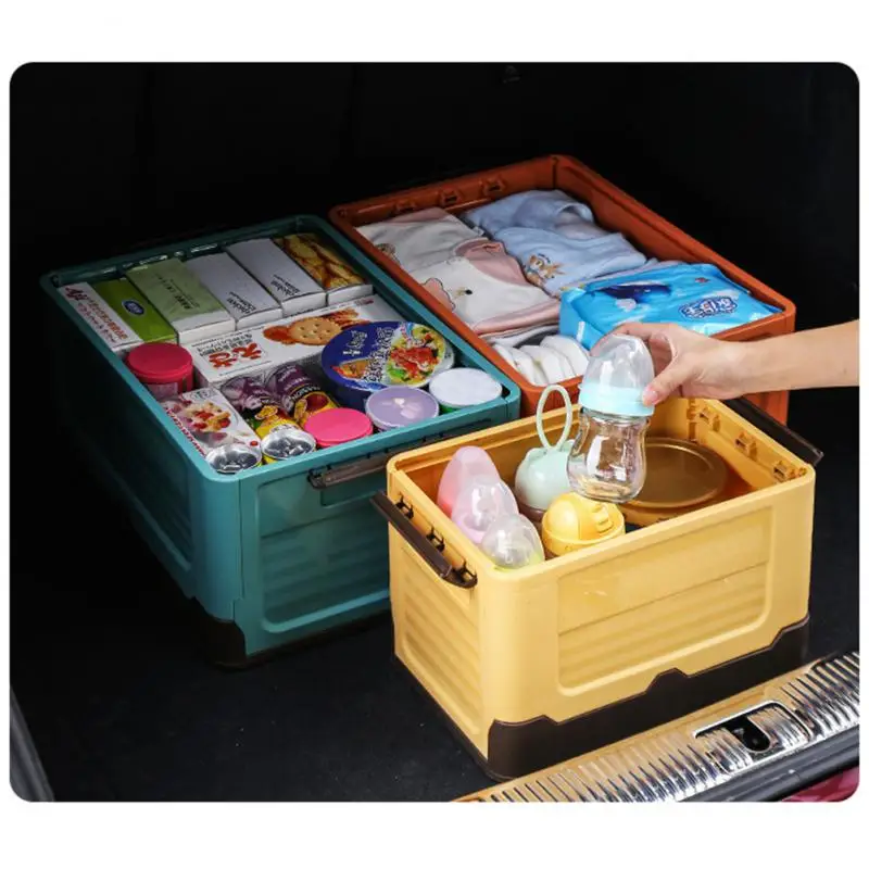 New Arrival Large Capacity Foldable Storage Box With Lid Multifunction Organizer Toy Box Student Dormitory Plastic Storage Case