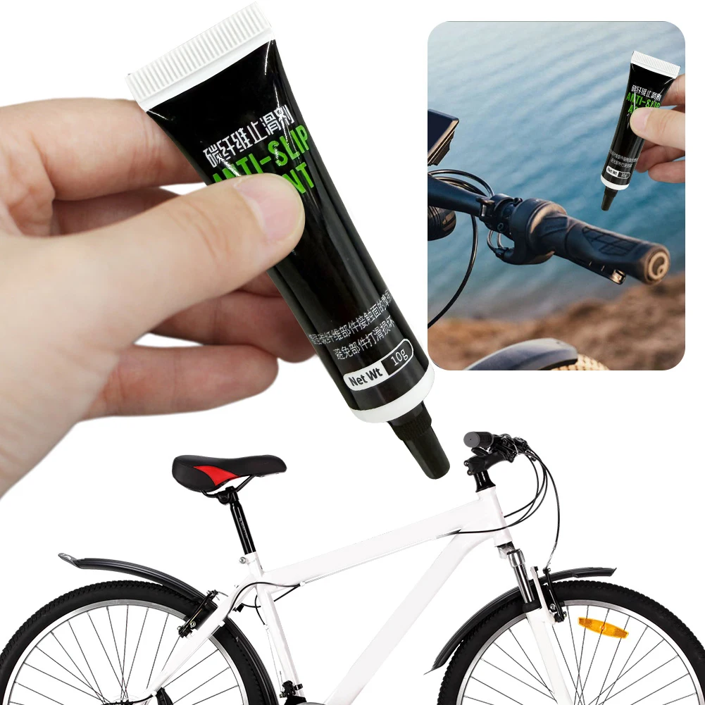 10g Bike Grease Non-Corrosive Carbon Fiber Surfaces Protection Accessory Easy To Clean for MTB Bikes Handbars Seatpost Stems