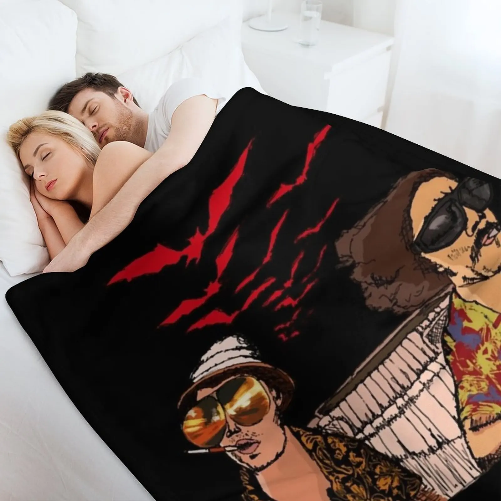 Gift For Men Bat Country Las Vegas Throw Blanket Luxury Throw Decorative Sofa Sofa Throw Furry Blankets view 4