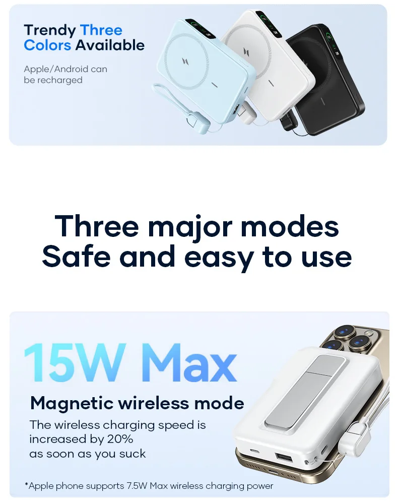 Xiaomi Magnetic Power Bank 10000mAh Certified 22.5W Ultra Fast MagSafe Portable Battery Pack for iPhone 12 13 14 15 Pro Max