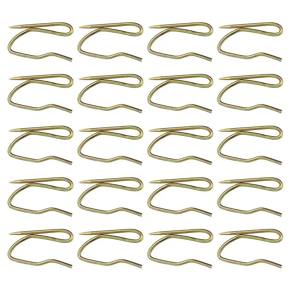 

50 Pcs Curtain Hooks Elegant Wall Hooks for Coats Tiebacks Blackout Curtains Stainless Steel Home Decor Room Accessories Modern