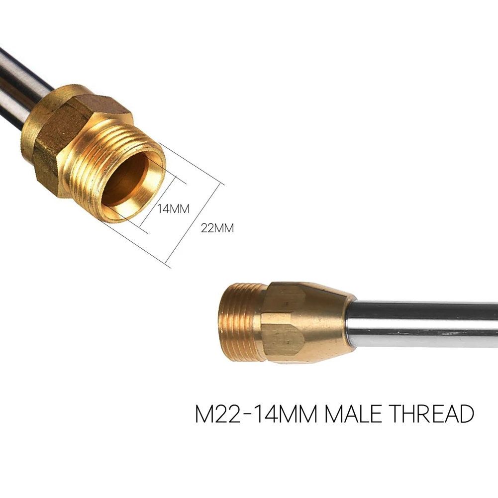 

1 Pcs Rustproof Metallic Wire Brush Cleaning Tool S & 1 Pcs Stainless Steel Quick Connect Lance,16 Inch,5000Psi