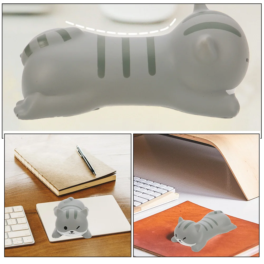 

2pcs Mouse Wrist Support Cushion Comfortable Cartoon Hand Pad For Office Computer Gaming Non-Skid Mouse Mat Desk Accessories