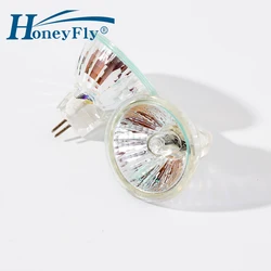 HoneyFly 3pcs MR11 Halogen Bulb 10W/20W 12V 2700-3000K GU4 Dimmable Halogen Lamp Halojen WarmWhite Clear Glass Indoor Decoration