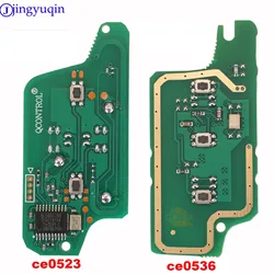 jingyuqin Remote ASK/FSK Car Key Board for Peugeot 207 307 308 407 607 807 For Citroen C2 C3 C4 C5 C6 CE523 CE536 7941 7946 ID46