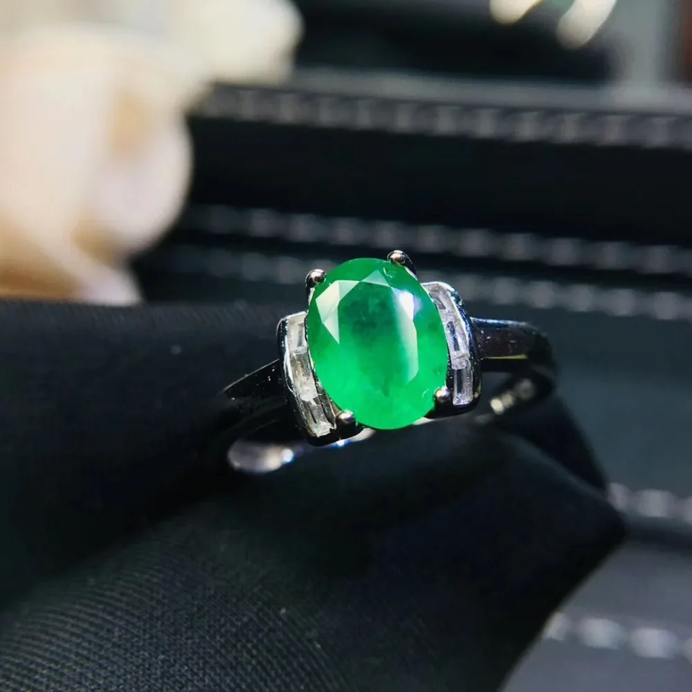 Colombia Fine Jewelry  Rings Real Diamonds Natural Emerald Gemstones Female Wedding Rings for women Fine Ring - Image 2