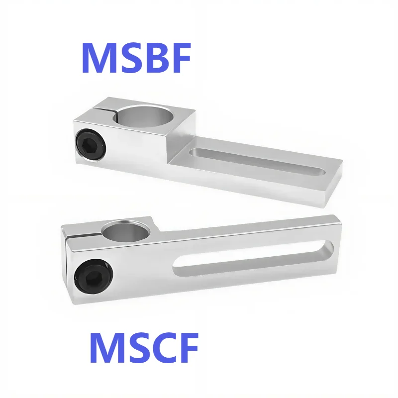 1pcs Sliding Cylindrical Front MSBF Side Hole MSCF Pillar Fixing Clamp Fixture Bracket CNC Parts for Machine SHF