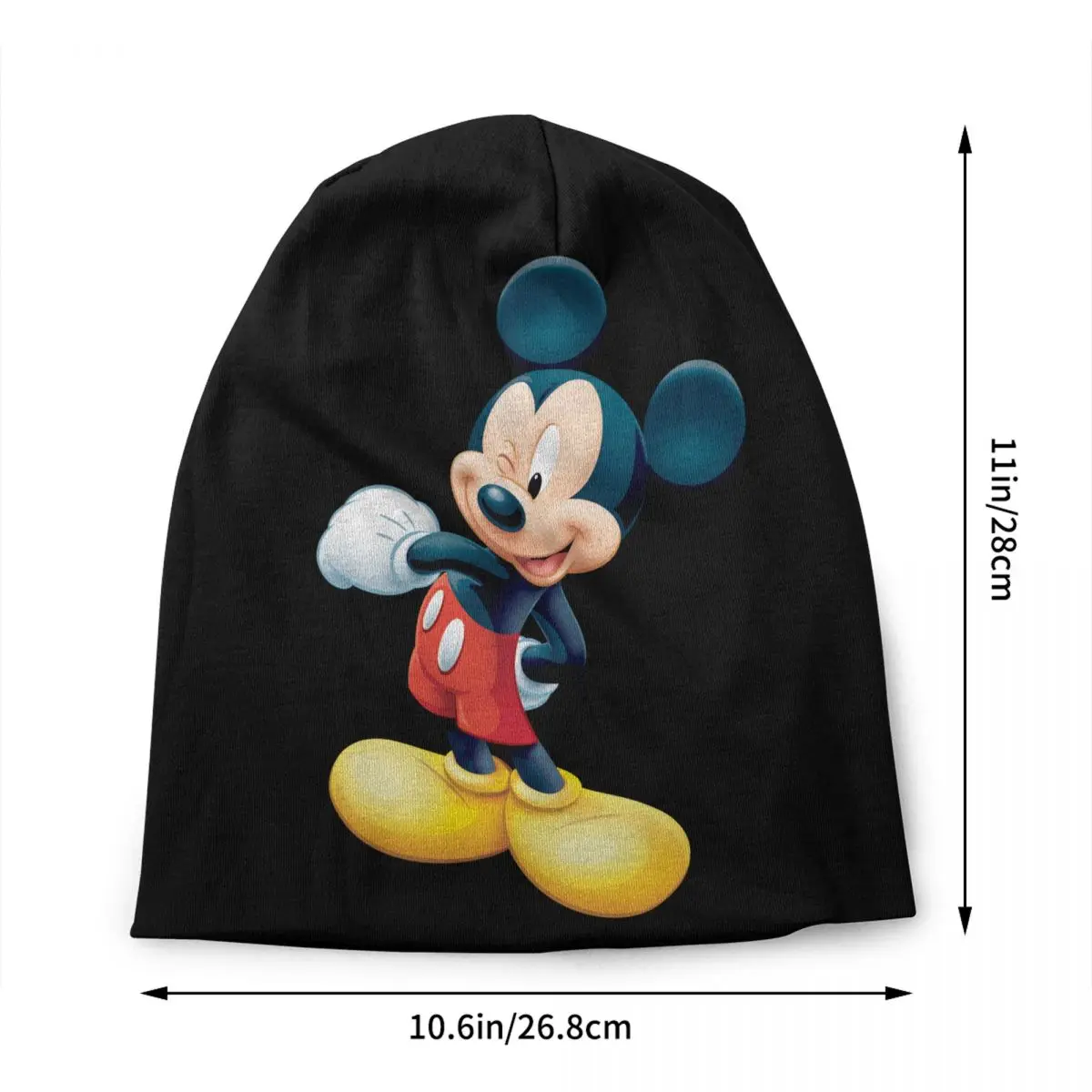 Custom Mickey Mouse Minnie Anime Skullies Beanies Caps Cool Winter Warm Men Women Knitting Hats Unisex Adult Bonnet Hats