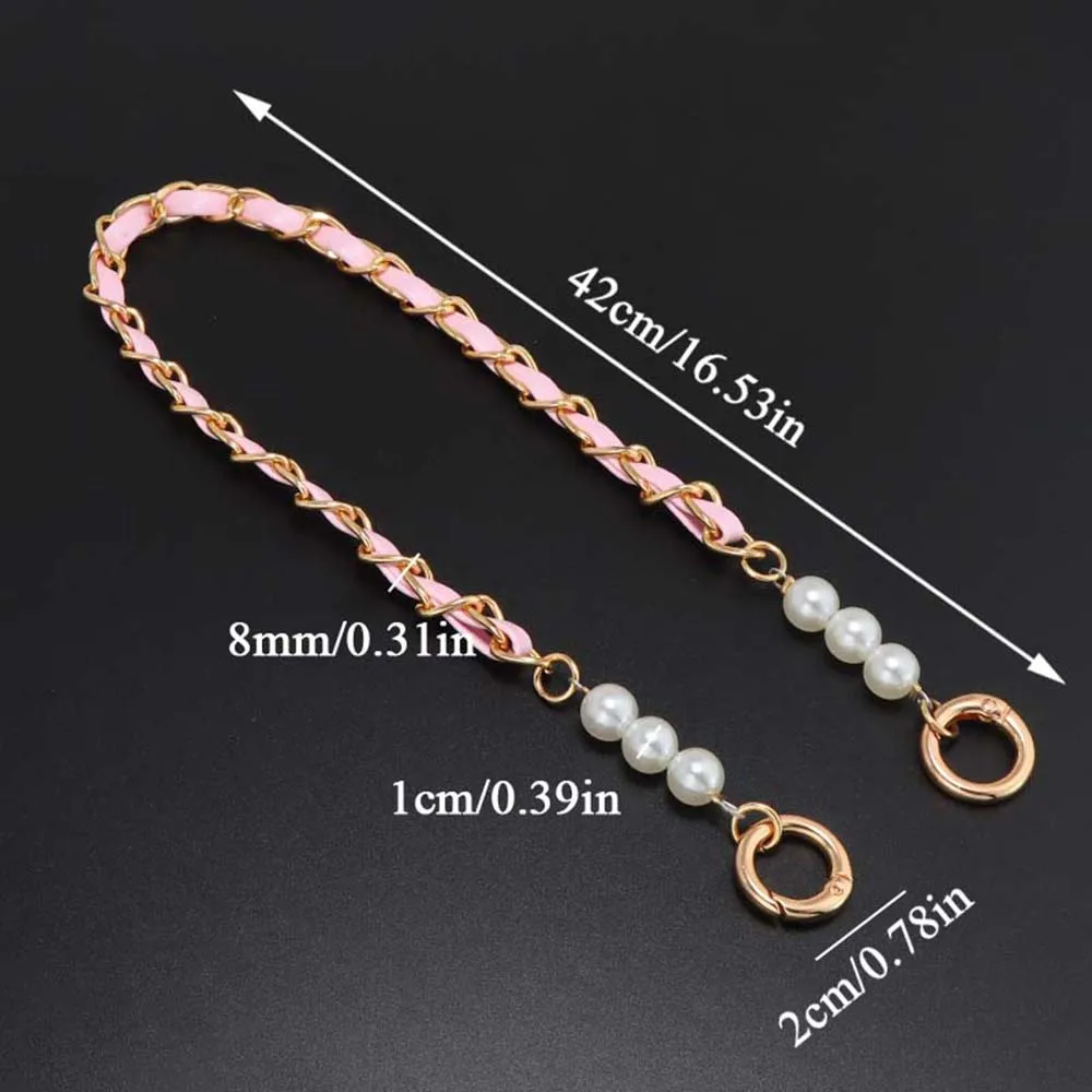 Multicolor Bag Chain Accessories Gold Silver Women Shoulder Bag Chain Metal Bag Chain Strap Crossbody Bag Belt Chain for Handbag