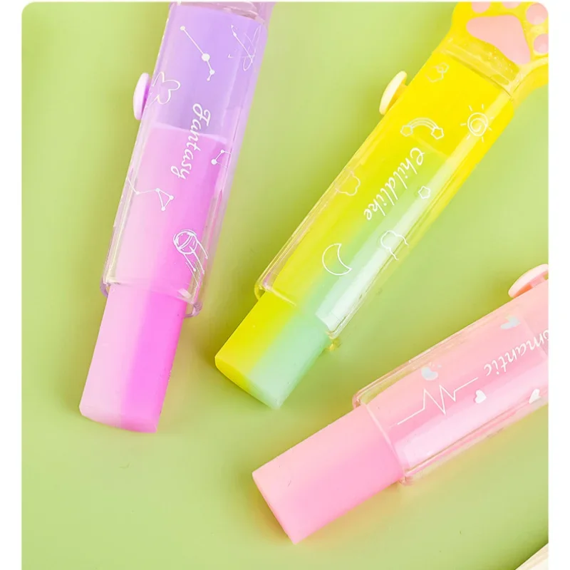 Cute Cartoon Cat Claw Eraser, Prêmios Estudantis, Conveniente e Prático Pequeno Presente, Material Escolar