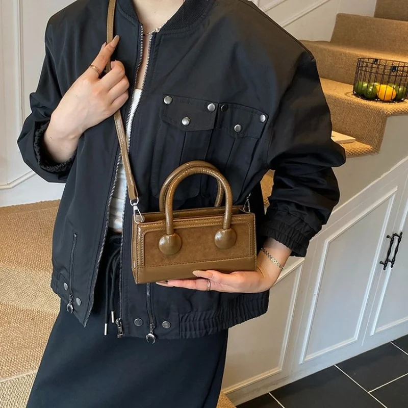 

Small Women Crossbody Bag PU Leather Fashion Handbag Lightweight Adjustable Strap Daily Use