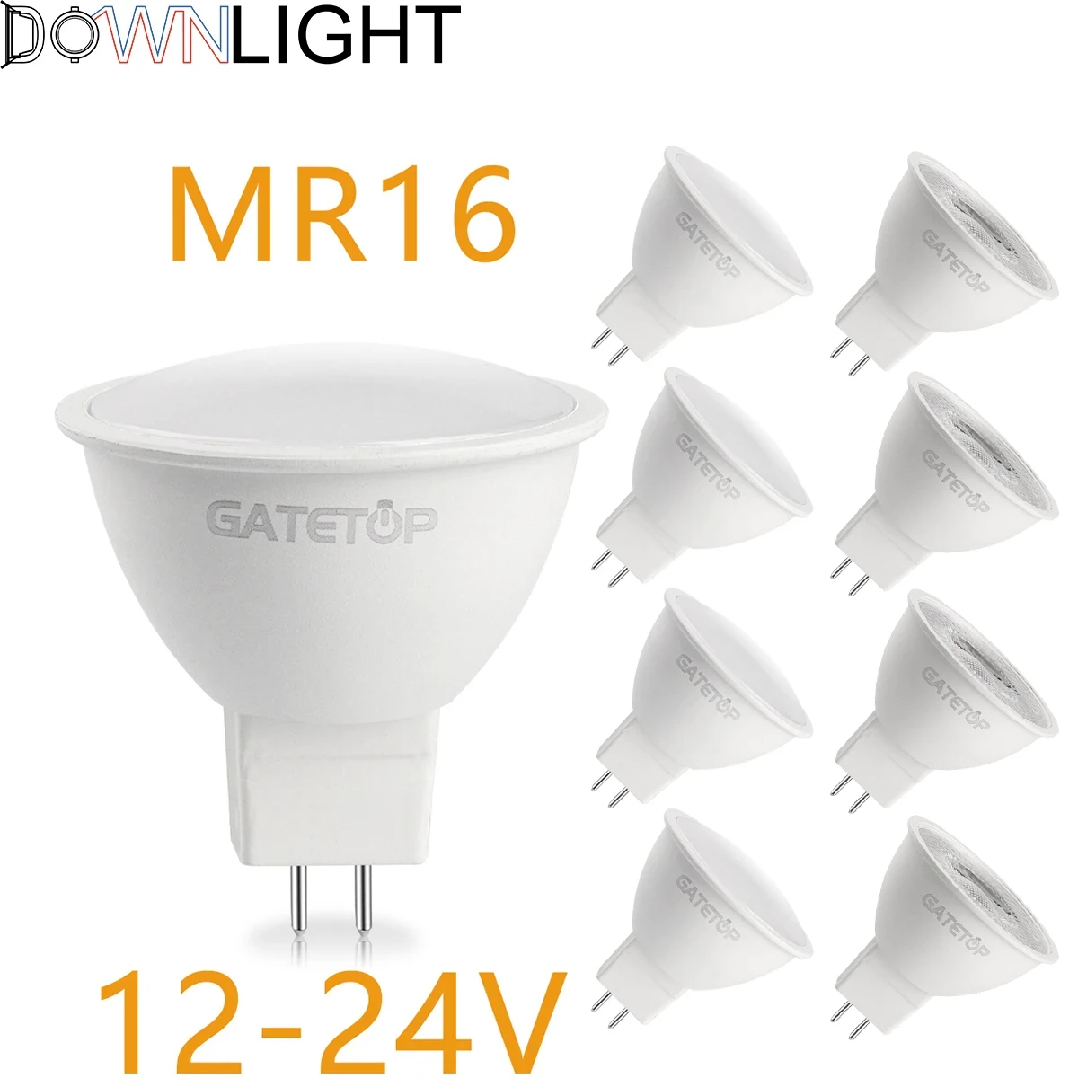 

4-20PC LED GU5.3 spotlight low voltage AC/DC 12V-24V no flickering warm white light 3W 5W 6W 7W can replace 50W 25W halogen lamp