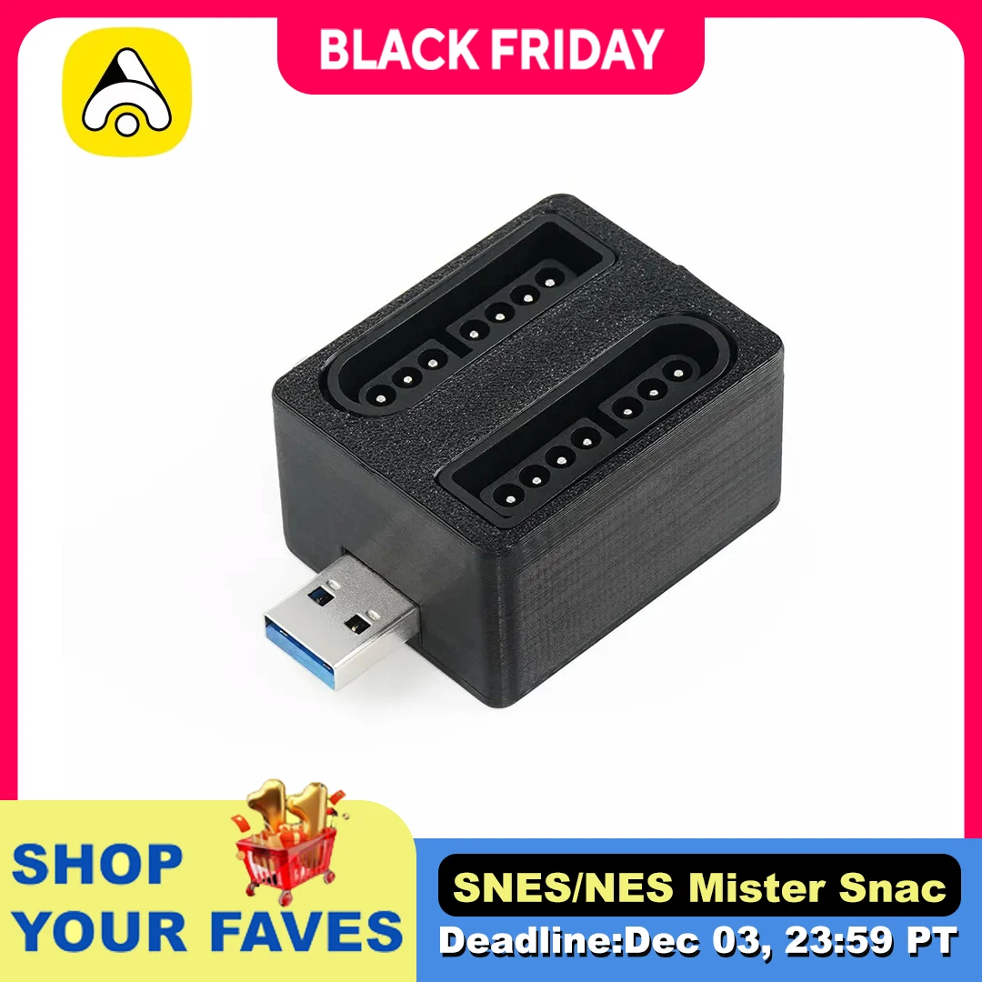 2-Player Game Controller SNAC Adapter For SNES/NES Joystick Conveter For MiSTer FPGA