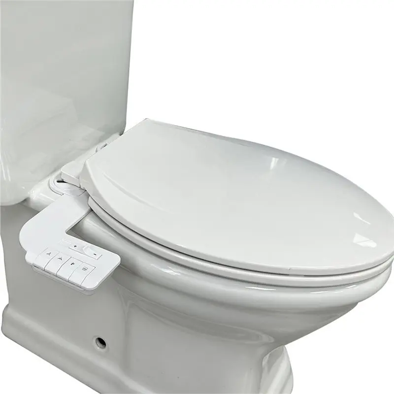 BOFO For Frontal Rear Wash For Toilet Bidet Attachment Non-Electric 2 Nozzle Adjustable Pressure Buttock Irrigation System NA 7/